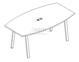 Стол для переговоров Стол для переговоров на металлокаркасе TRE Б3 112 БП