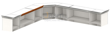 Кабинет руководителя Карниз ПК-ВР-КР136х8Л