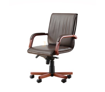 Кресло для руководителя Лондон/Д Кожа нестандартная/база дерево