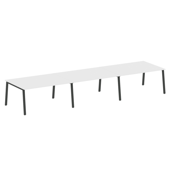Стол для переговоров (3 столешницы) на А-образном м/к Metal System Style БА.ПРГ-3.4 4800x1235x750
