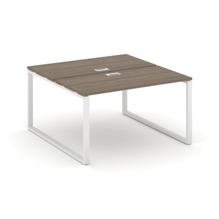 Рабочая станция 2-х сторонняя SN-6O.DRS-014 (1580х1432х750) (Вяз Благородный/Металл Белый)