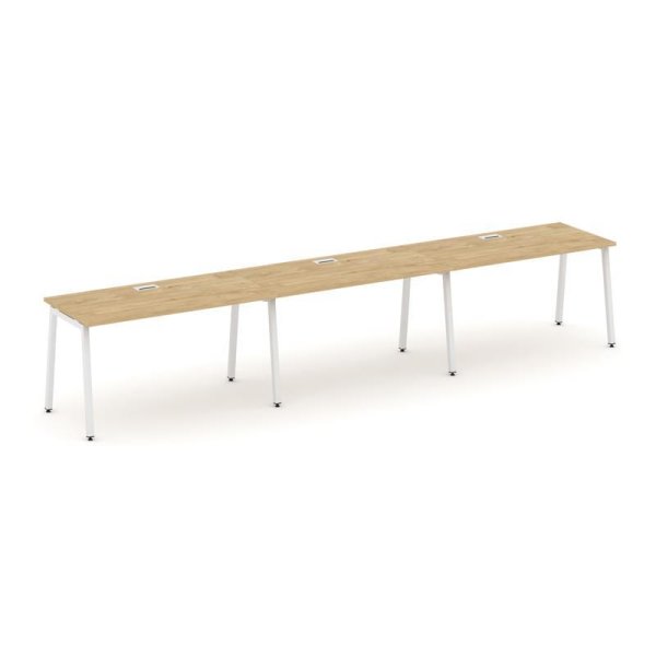 Рабочая станция 1 сторонняя SN-4A.ORS-054 (4740х800х750) (Тиквуд Светлый/Металл Белый)