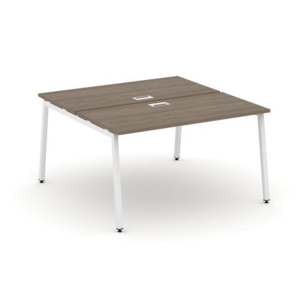 Рабочая станция 2-х сторонняя SN-4A.DRS-004 (1580х1232х750) (Вяз Благородный/Металл Белый)