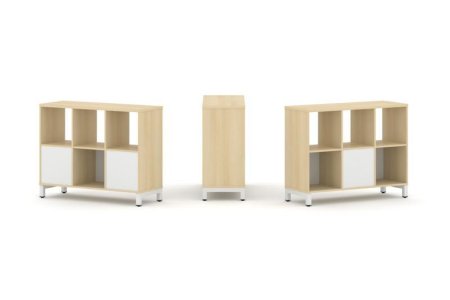 Набор стеллажа 2-х сторонний, 2 яруса SN.NSD-231 (1121х400х881)