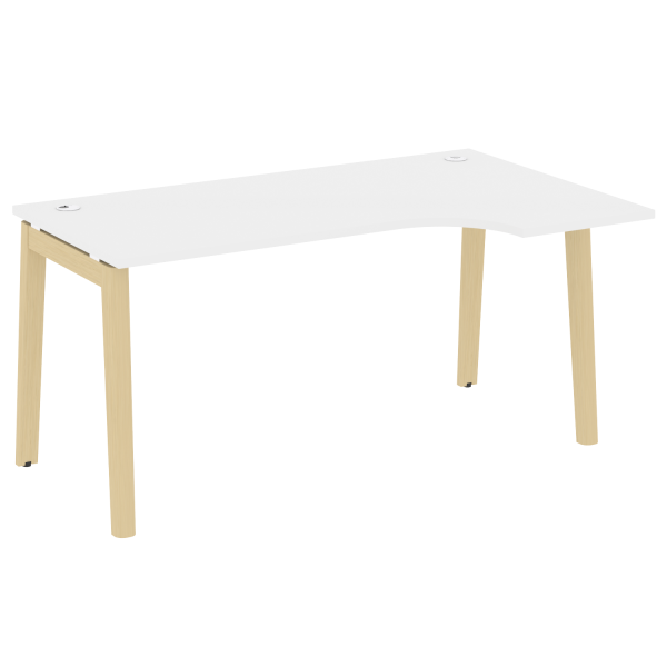 Стол эргономичный правый на деревянных опорах Onix Wood OW.SA-1R 1580x980x750
