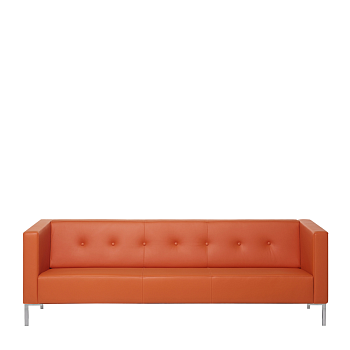 Диван офисный Зипо (М-15) 3-х местный с подлокотниками