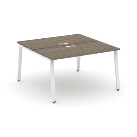 Рабочая станция 2-х сторонняя SN-6A.DRS-004 (1580х1232х750) (Вяз Благородный/Металл Белый)