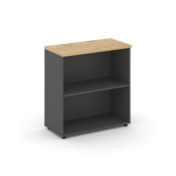 Стеллаж низкий широкий SN.STS-300 (796х400х833) (Антрацит/Тиквуд Светлый)