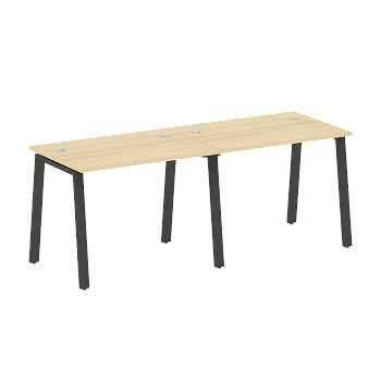 Рабочая станция на 2 рабочих места на А-образном м/к Metal System Style БА.СМ-2.1 2000x720x750