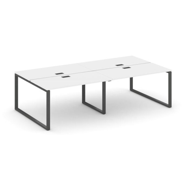 Рабочая станция 2-х сторонняя SN-6O.DRS-034 (3160х1232х750) (Белый/Металл Антрацит)