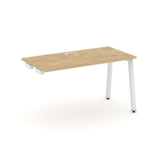 Стол-приставка к опорным элементам SN-5A.OPRS-021 (980х800х750) (Тиквуд Светлый/Металл Белый)