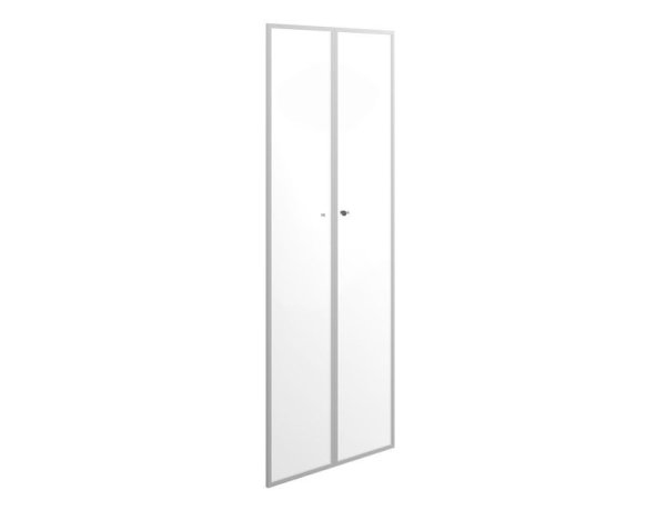 Двери для буазери, стекло белое, рама хром X7 BOATDSUD L 860x18x2110 (Стекло)