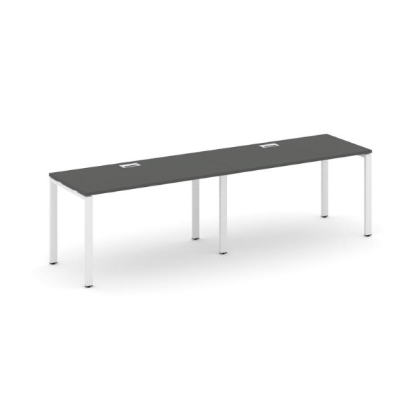 Рабочая станция 1 сторонняя SN-6P.ORS-004 (3160х600х750) (Антрацит/Металл Белый)
