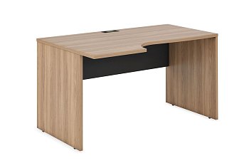Стол криволинейный левый на ДСП опорах, гл. EVOLUTION 140 (1400х900х750)