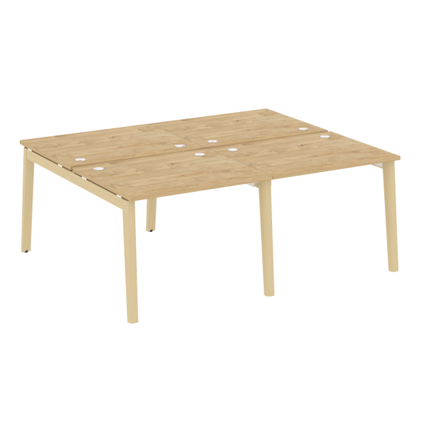Рабочая станция на деревянных опорах Onix Wood OW.D.RS-4.1.8 1960x1635x750