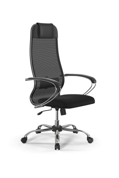 Кресло для руководителя Метта Sit 10 B1-180K - X2+UMF(X1) /Um00/Wh00/K1cL(M09.B21.G20.W01) (Черный)