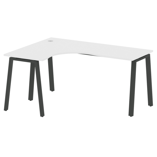 Стол криволинейный левый Metal System Style БА.СА-4 Л 1600x1200x750