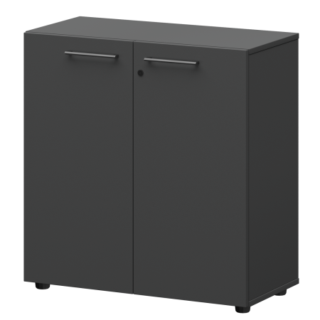 Шкаф низкий закрытый Кортез СМШ28F(Ч) 792x380x811 (Графит)