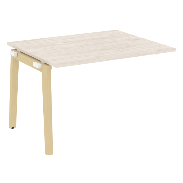 Проходной наборный элемент переговорного стола на деревянных опорах Onix Wood OW.NPRG-2 1180x980x750