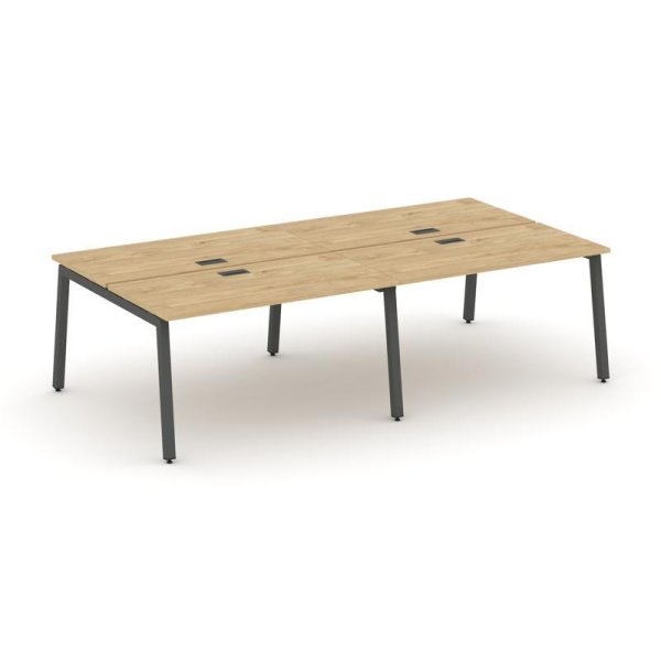 Рабочая станция 2-х сторонняя SN-5A.DRS-054 (3160х1632х750) (Тиквуд Светлый/Металл Антрацит)