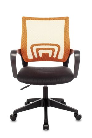 Кресло офисное TopChairs ST-Basic сетка/ткань оранжевый (Компьютерное кресло ST-Basic оранжевый)