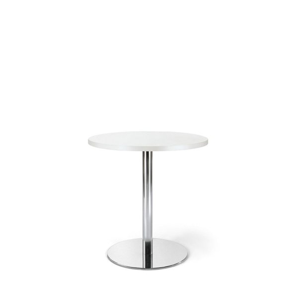Стол 60/75 CAFE 60x75 W3 600х600х755 (Белый/Хром)
