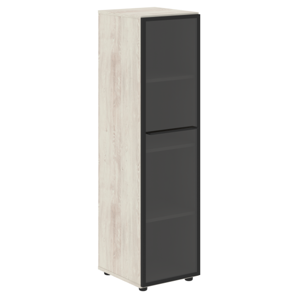 Шкаф колонка со стеклянной дверью левый LOFTIS LMC 40.2(L) 400х430х1517