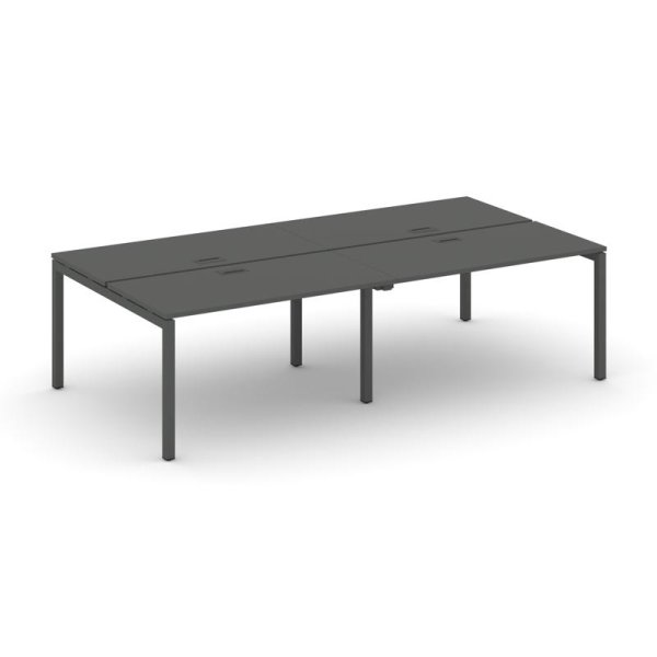 Рабочая станция 2-х сторонняя SN-5P.DRS-044 (3160х1432х750) (Антрацит/Металл Антрацит)