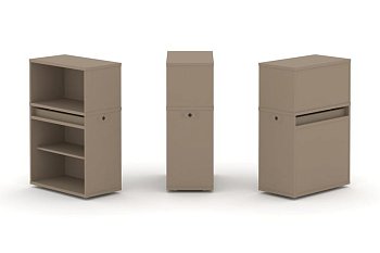 Тумба одиночная + низкая надставка ES.NB.1N-1 (750х410х1135)